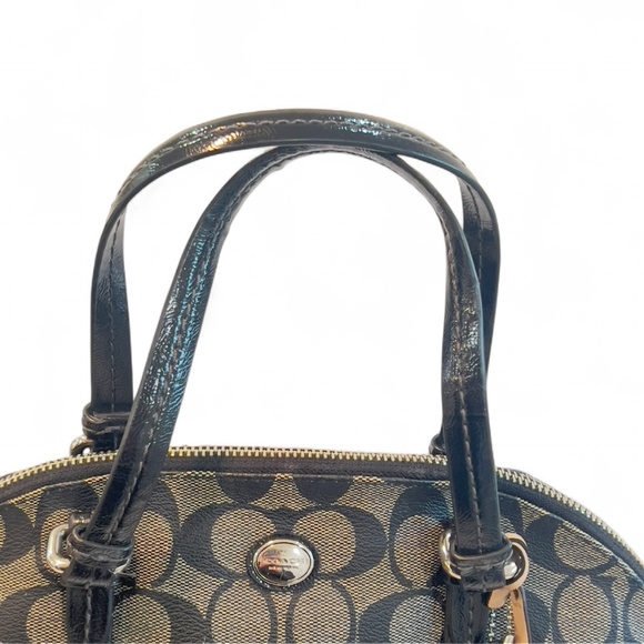 COACH F24606 Peyton Dome Signature Satchel w/ Detachable Crossbody Strap - Picture 8 of 11